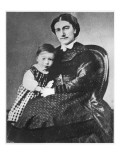 Madame Gide with Andre Gide, 1872 Giclee Print by French Photographer 