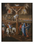 Crucifixion, the Lance of the Centurion reproduction procédé giclée par Spanish School 