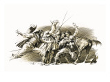 Twenty Years After: the Capture of D'Artagnan Giclee Print by John Millar Watt