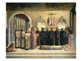 The Funeral of St. Jerome, C.1470-1472 Giclee-trykk av Lazzaro Bastiani The Funeral of St. Jerome, C.1470-1472 Giclee-trykk av Lazzaro Bastiani