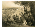 Garden Near Tiflis, Georgia, Plate 27 reproduction procédé giclée par Grigori Grigorevich Gagarin
