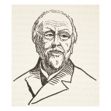 H. Taine, Copy by Boris Mestchersky Giclée-Druck von French School 