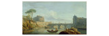 The Bridge and Castle Sant'Angelo, 1745 Giclée-Druck von Claude-Joseph Vernet