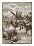 The Black Prince at the Battle of Crecy reproduction procédé giclée par Walter Paget