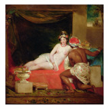 An Odalisque with a Slave in an Interior Giclee Print by William James Muller