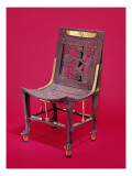 Chair, from the Tomb of Tutankhamun Giclee Print by Egyptian 18th Dynasty 