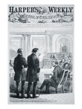 The Impeachment of President Andrew Johnson reproduction procédé giclée par American School 