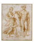 Mercury Offering the Cup of Immortality to Psyche Giclee Print by Raphael 