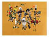Day of the Dead Figures, from Oaxaca Giclee Print by Mexican School 