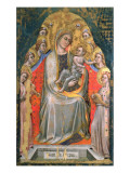 Madonna and Child Enthroned with Angels Giclee Print by Simone Dei Crocifissi