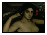 Detail from the Altarpiece of Love Giclee Print by Julio Romero de Torres