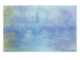 Waterloo Bridge, Effect of Fog, 1903 Giclee Print by Claude Monet
