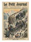 A Moving Descent Down the Mont Blanc Giclée-Druck von French School 