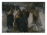 Speech before the Battle of Leuthen, 1858 Giclee Print by Adolph von Menzel