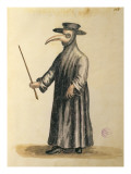 Venetian Doctor During the Time of the Plague Giclee Print by Jan van Grevenbroeck