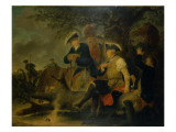 'He Can'T Have Seen Very Many Canonballs' Giclee Print by Christian Bernhard Rode