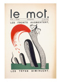 Front Cover of 'Le Mot, 15th June 1915 Giclee Print by Iribe 