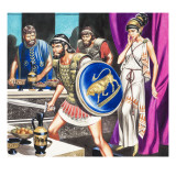 Famous Couples: Ulysses and Penelope Giclee Print by Ron Embleton