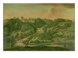 View on the River Skell at Studley Royal Reproduction procédé giclée par Balthasar Nebot
