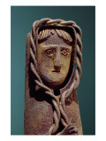 Candle Holder with a Figure of Jesus Giclee Print by Mexican School 