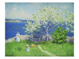 A Fjord Near Oslo, Summer 1892 Lámina giclée por Paul Fischer