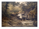 Rhiadr Ddu, Near Maentwrog, North Wales Giclee Print by John Glover