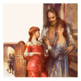 Charles I Saying Farewell to His Children Reproduction procédé giclée par John Millar Watt