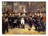 Les Adieux De Fontainebleau, 20th April 1814 Giclée-Druck von Emile Jean Horace Vernet