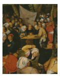 Open Air Wedding Dance, 1610 reproduction procédé giclée par Pieter Bruegel the Younger