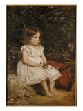 Portrait of Eveline Lees as a Child, 1875 Giclee Print by John Everett Millais Portrait of Eveline Lees as a Child, 1875 Giclee Print by John Everett Millais