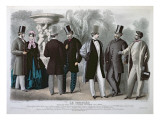 Parisian Fashion Plate for 'Le Progres', June 1864 Wydruk giclee autor French School