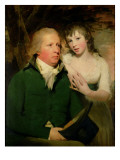 Sir Alexander Don with His Daughter Elizabeth Reproduction procédé giclée par Sir Henry Raeburn