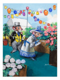 The Town Mouse and the Country Mouse Giclee Print by Mendoza 