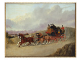 The Edinburgh to London Royal Mail Coach Giclee Print by John Frederick Herring Snr
