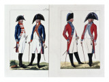Musketeers and Officers, 1800 Giclee Print by August Leopold Ramm