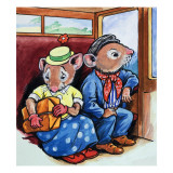 The Town Mouse and the Country Mouse Giclee Print by Mendoza 