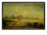 View of Eton from the Playing Fields, 1822 Giclee-trykk av Edmund Bristow