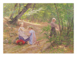 A Garland of Flowers, 19th Century Giclee Print by Frigyes Friedrich Miess