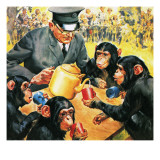 Who's Who at the Zoo: Tea for Four Giclee Print by McConnell 