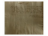 Remuneration Receipt, 17th December, 1704 Giclée-Druck von Johann Sebastian Bach