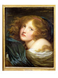 Head and Shoulders of a Young Woman Giclee Print by Jean-Baptiste Greuze