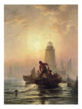 Fish Pond, Orient Bay, Long Island Giclee Print by Moran 