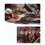 Sinking of Titanic and Arrest of Dr Crippen Giclee Print by English School 