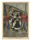 Moussa Ag Amastane Arriving in Paris Giclee Print by French School 