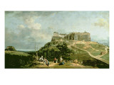 The Fortress of Konigstein, 18th Century reproduction procédé giclée par Bernardo Bellotto