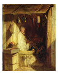 Turkish Merchant Smoking in His Shop, 1844 Giclee Print by Alexandre Gabriel Decamps