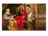 45:Christ in the House of Mary and Martha Giclee Print by Cornelis de Vos