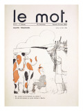 Front Cover of 'Le Mot', January 1915 Giclee Print by Iribe 