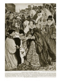 Queen Mary Entering London, 1553 Lámina giclée por John Byam Shaw