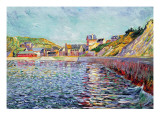 Port-En-Bessin, Calvados, C.1884 reproduction procédé giclée par Paul Signac